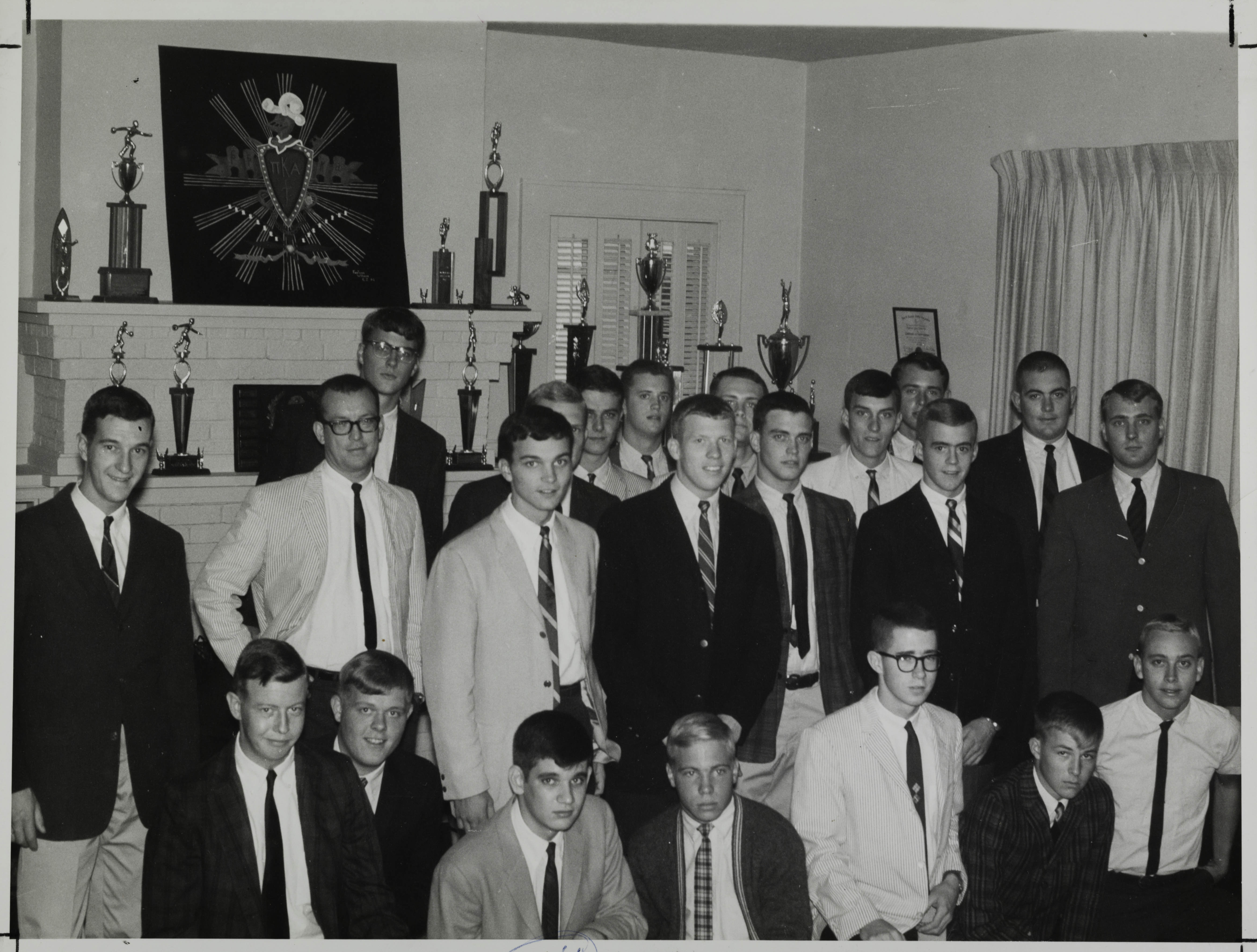 Epsilon Zeta Chapter Fall Pledge Class Group Photograph, 1964