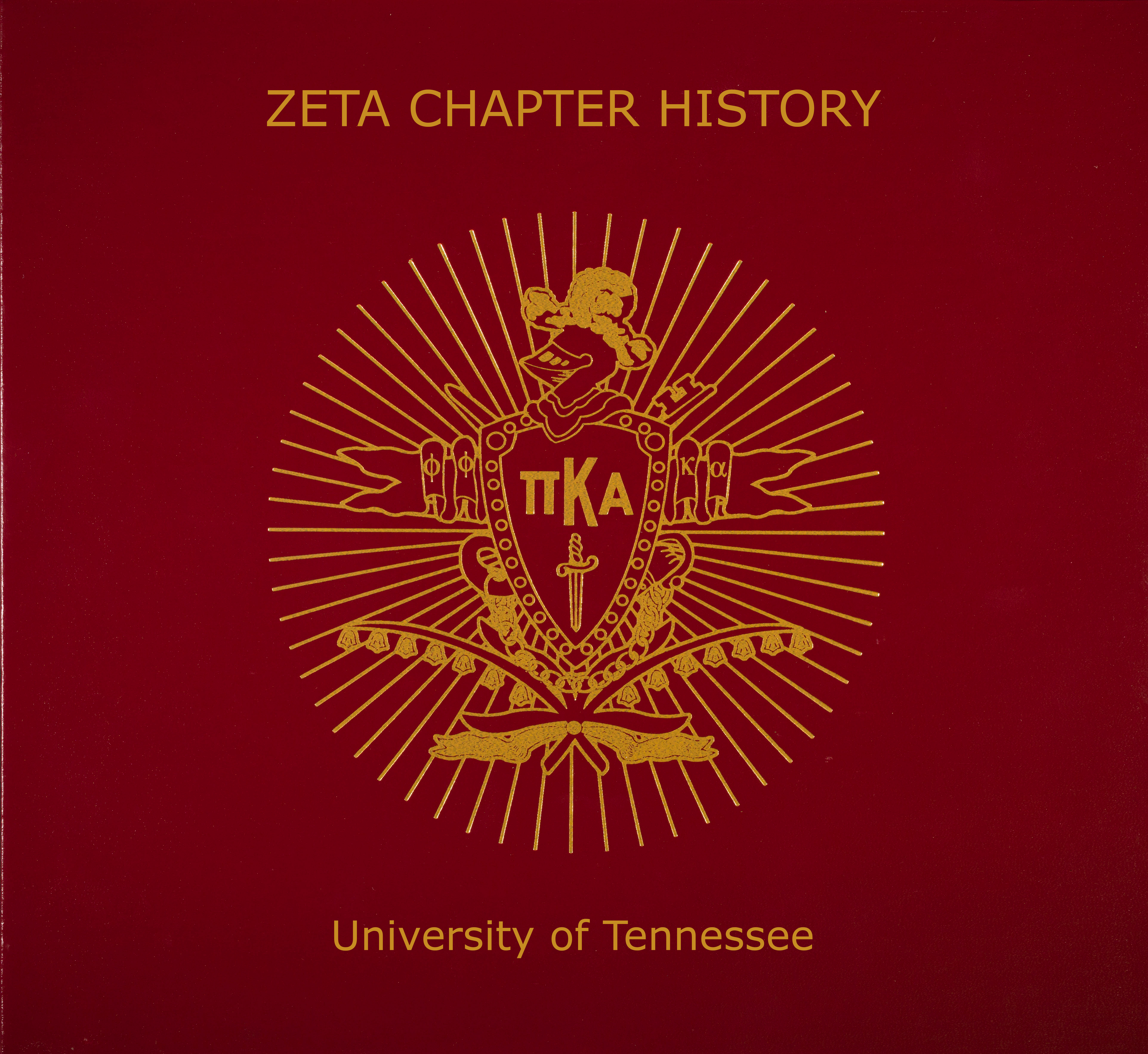Zeta Chapter (University of Tennessee) Notebook Cover
