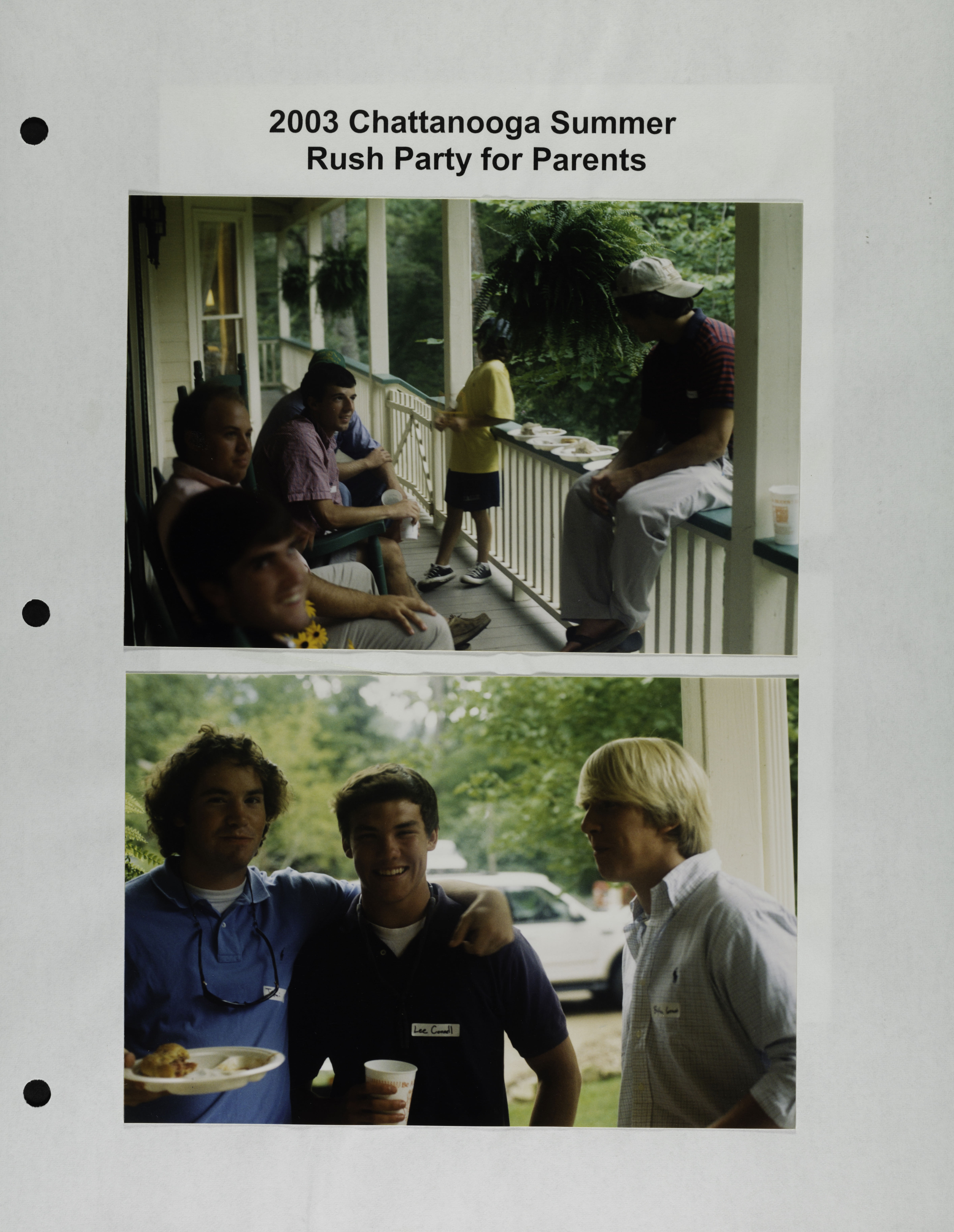 Chattanooga Summer Rush Party for Parents Photographs, 2003