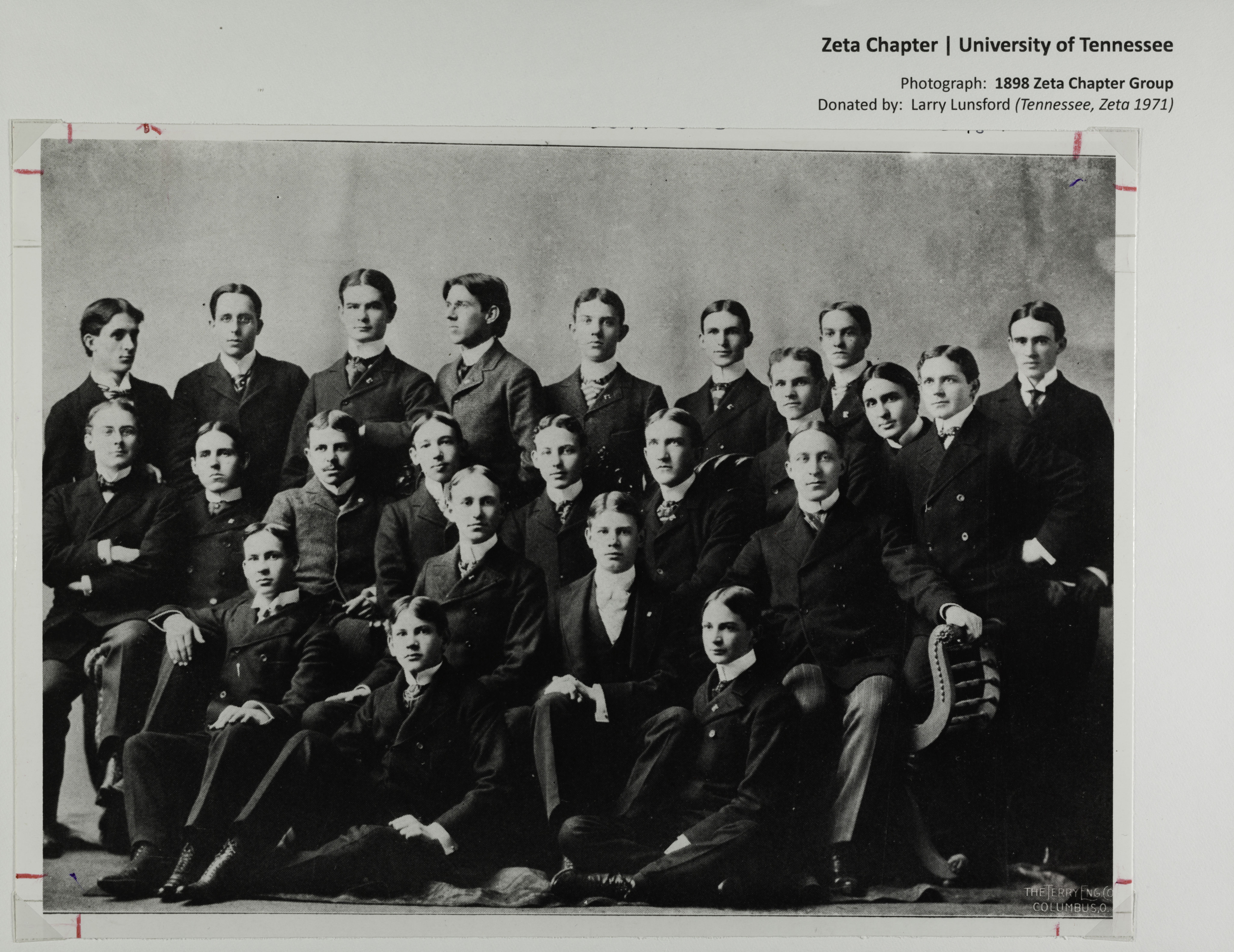 Zeta Chapter Group Photograph, 1898