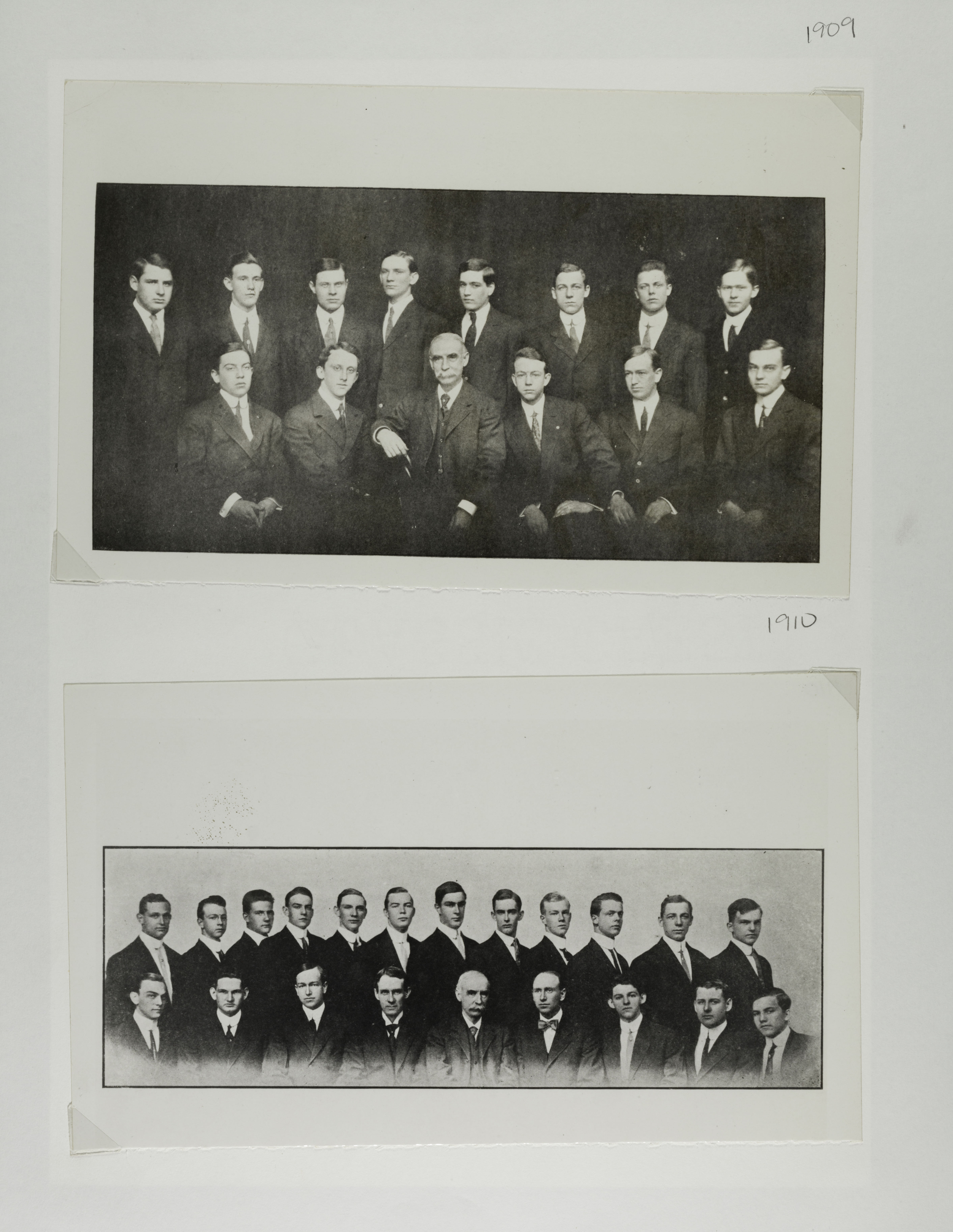 Zeta Chapter Group Photographs, 1909-1910