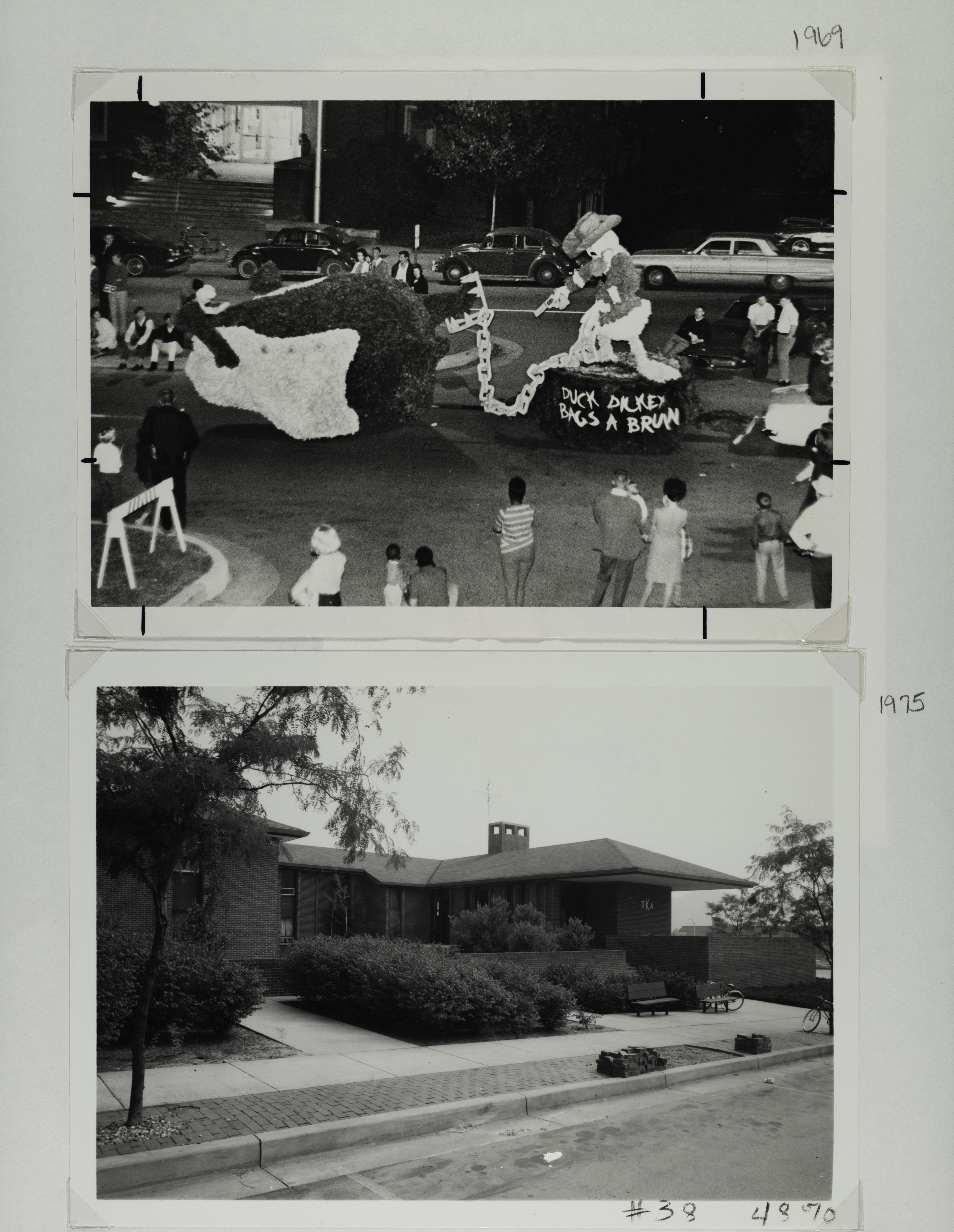 Zeta Chapter Parade Float and House Photographs, 1969-1975