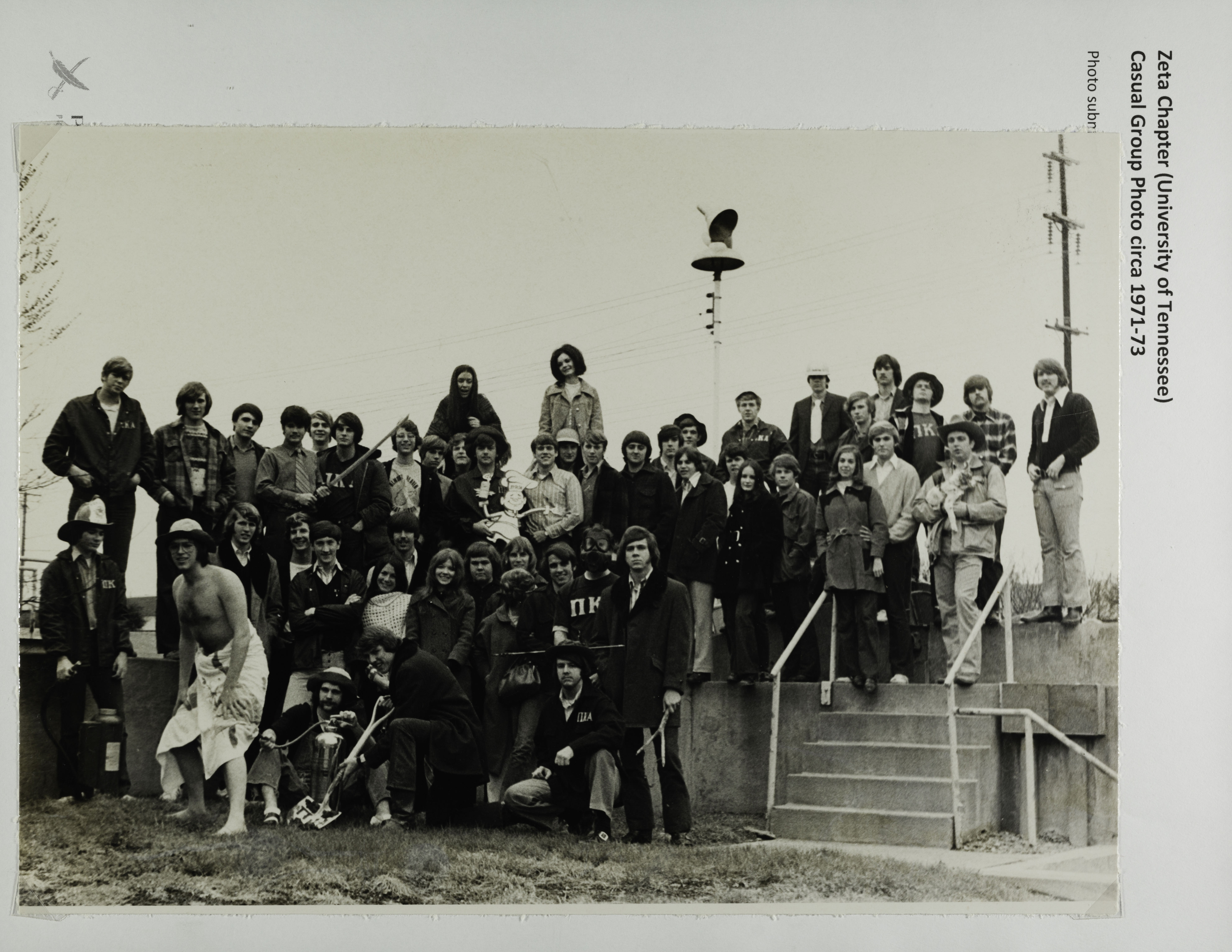 Zeta Chapter Casual Group Photograph, c. 1971-1973