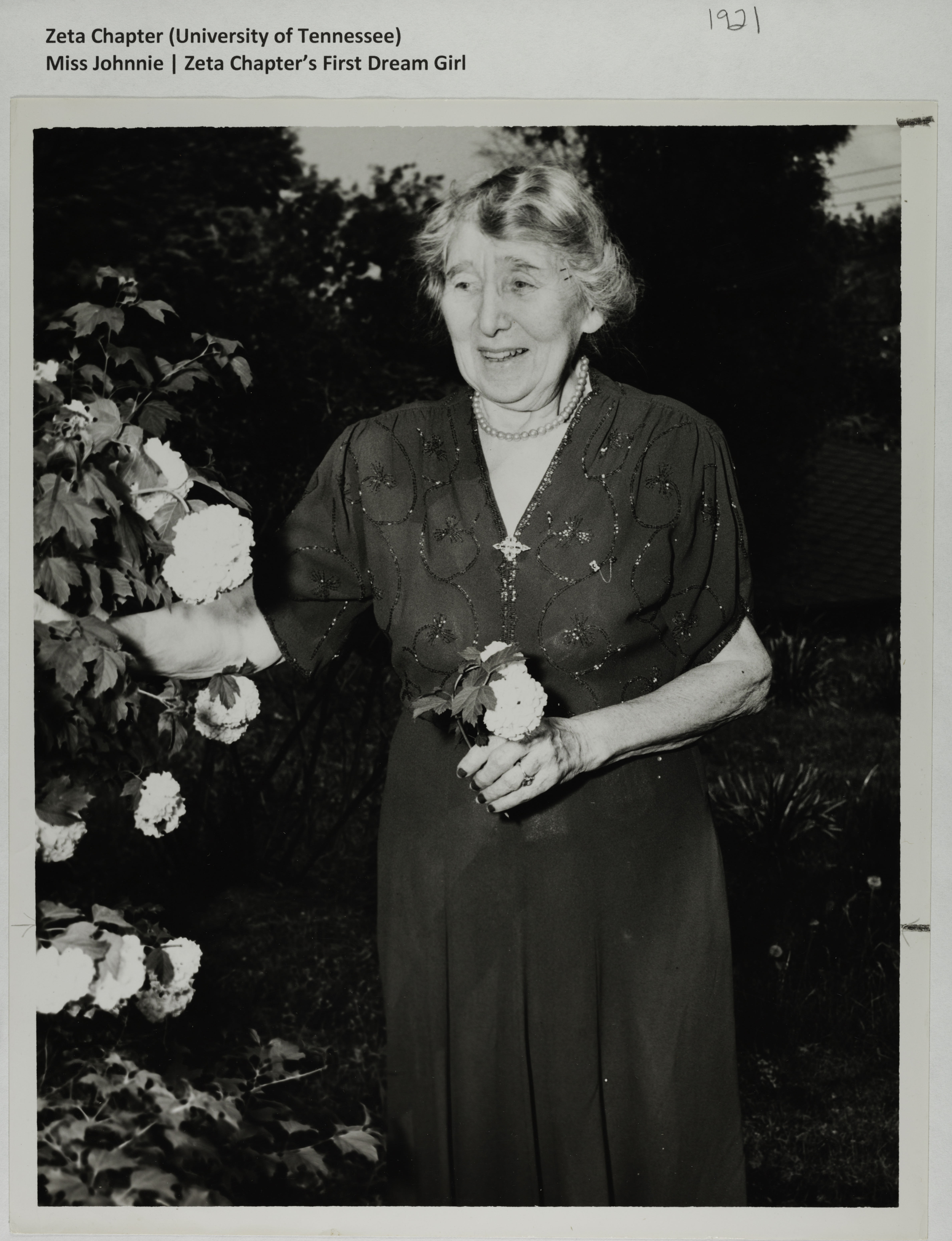 Miss Johnnie Photograph, 1921