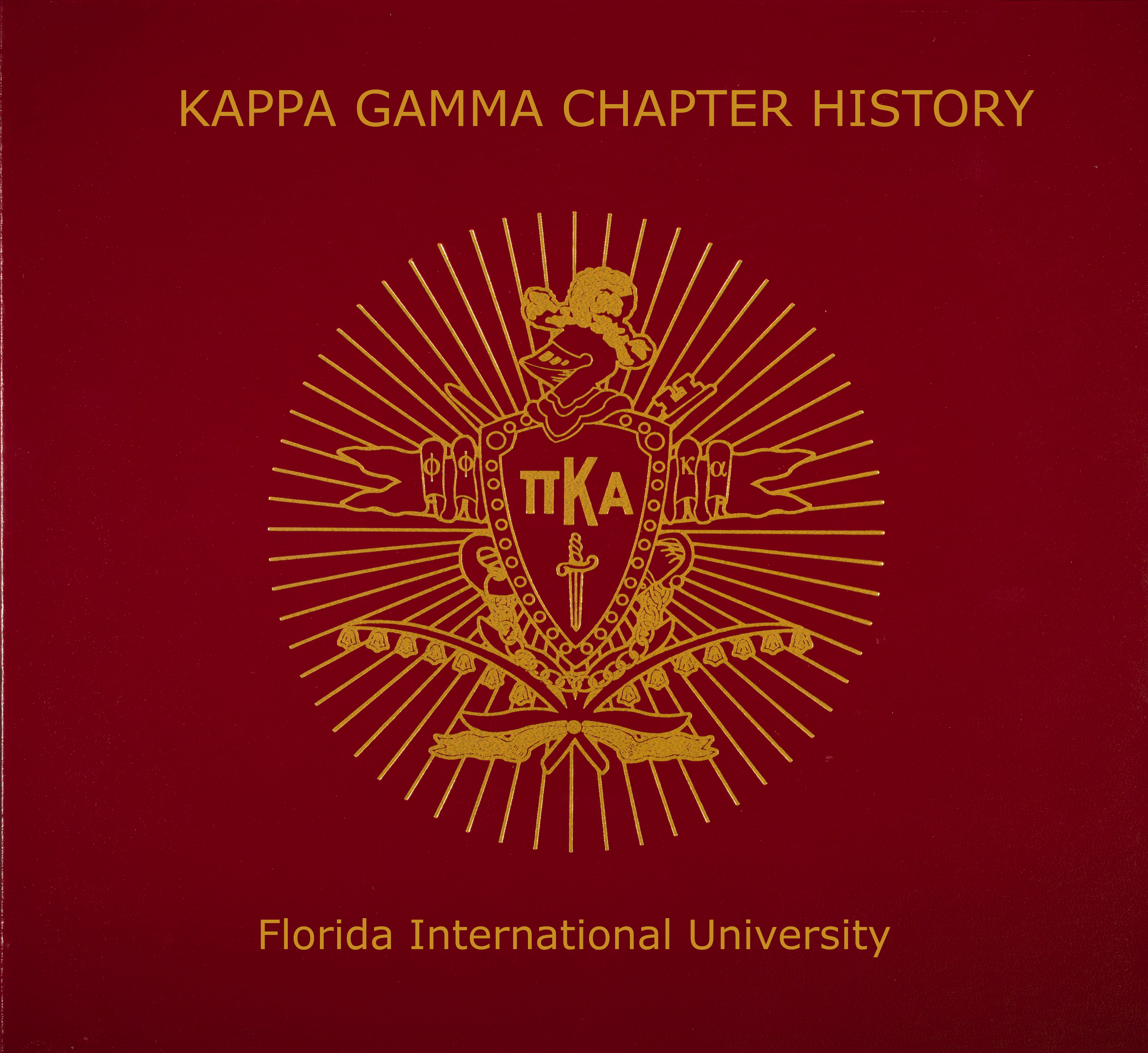 Kappa Gamma Chapter (Florida International University) Notebook Cover
