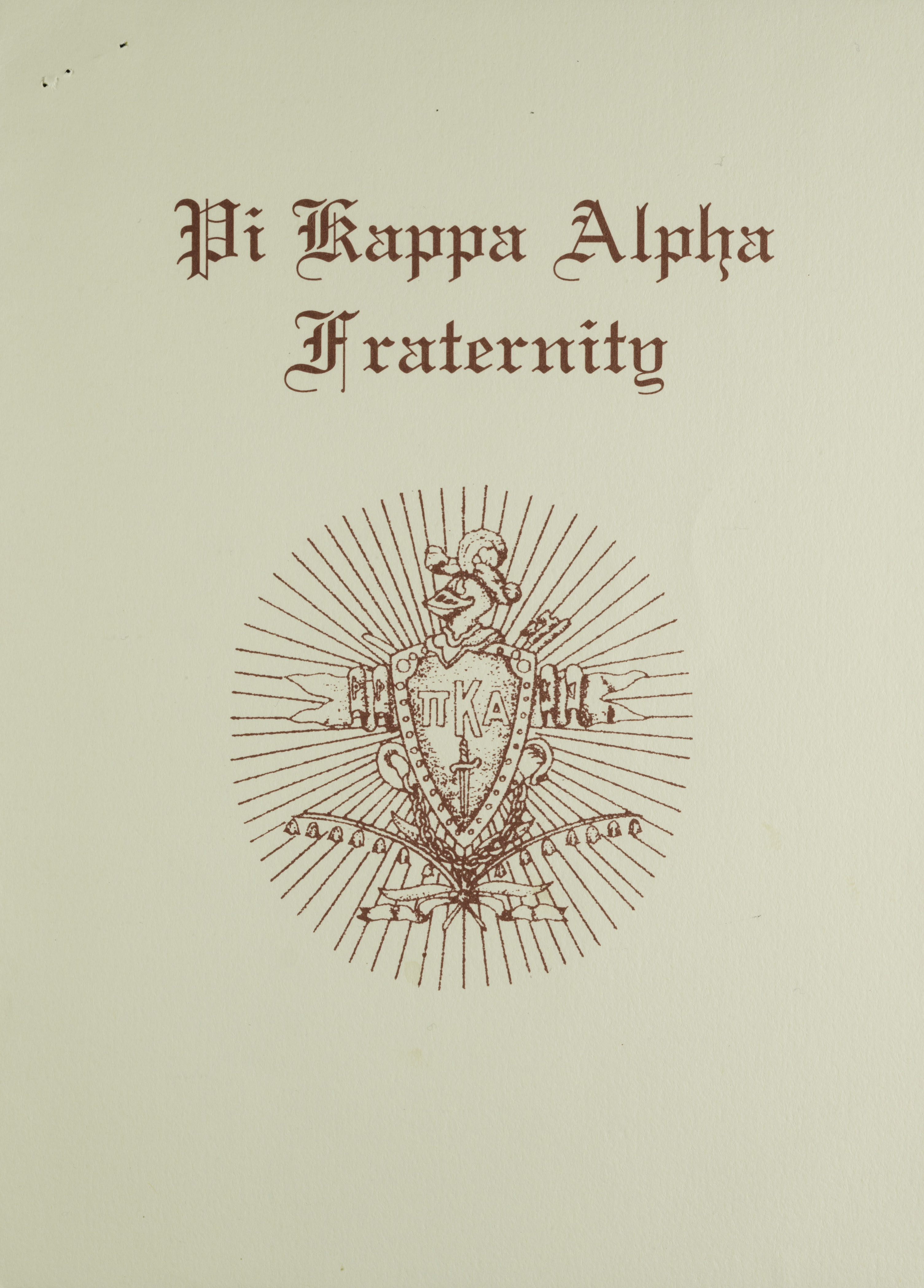 Kappa Gamma Chapter Installation Ceremonies Invitation, May 21, 1994