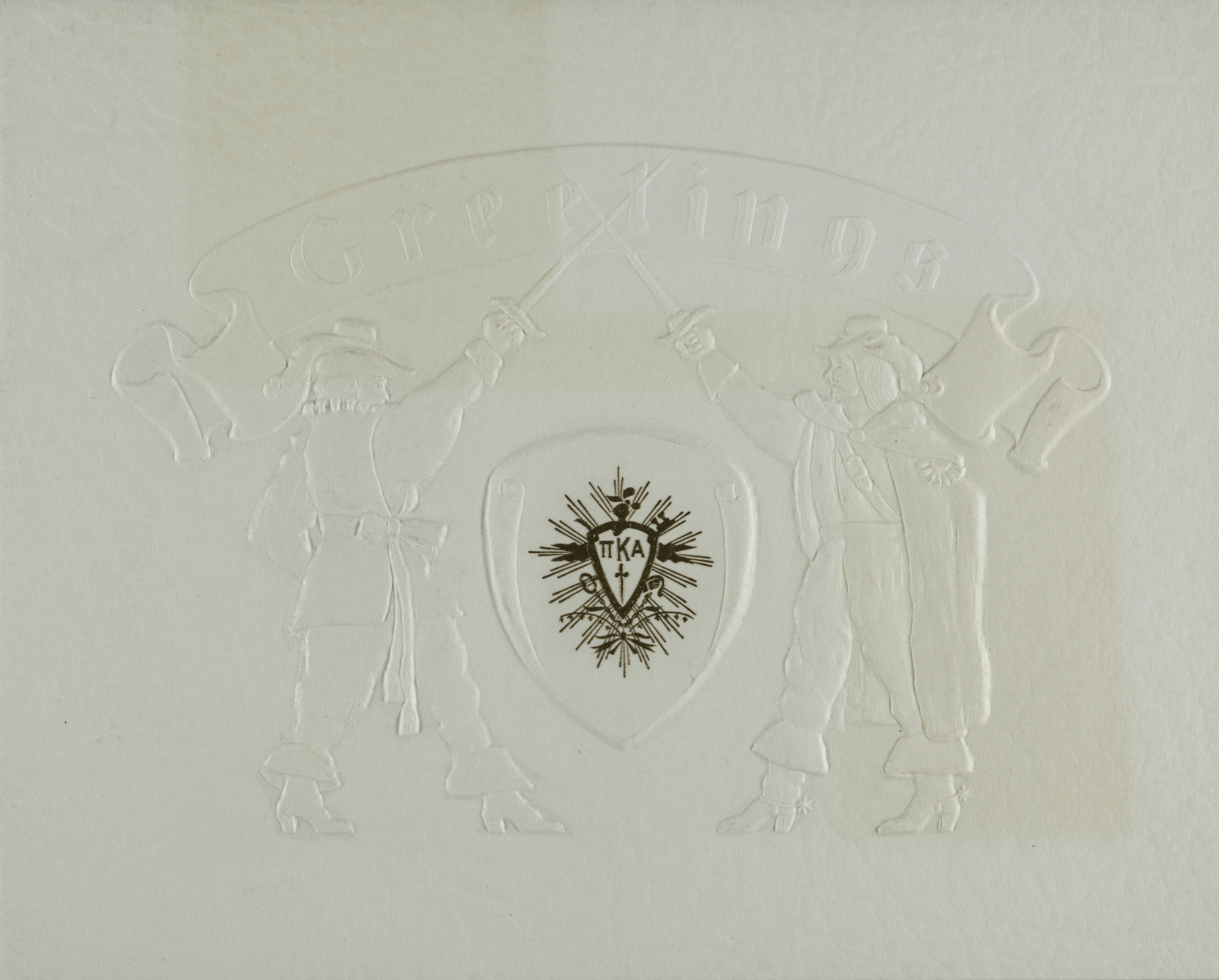 Zeta Chapter Seasons Greetings Card, 1938