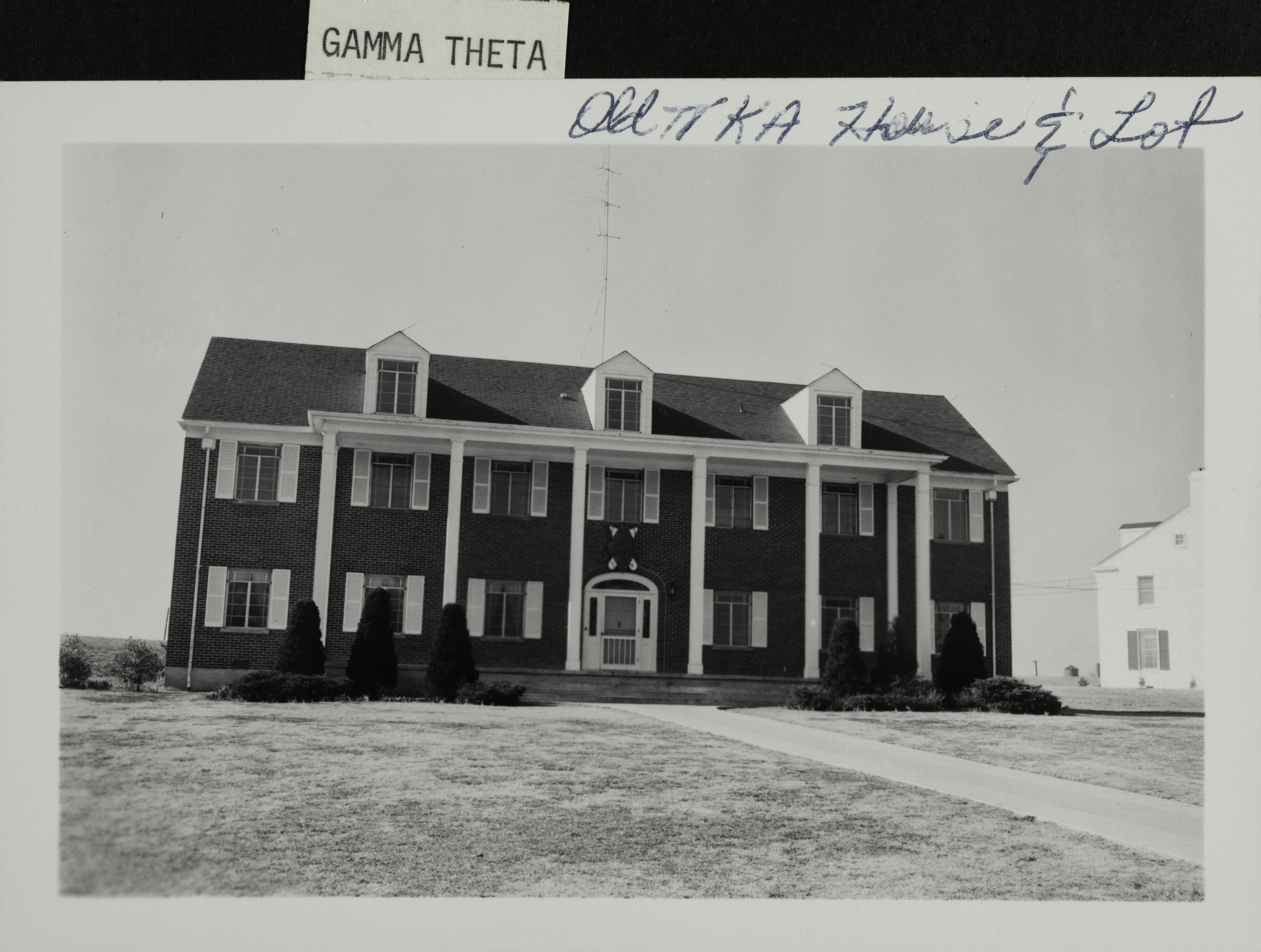 Old Gamma Theta Chapter House Photograph, c. 1962