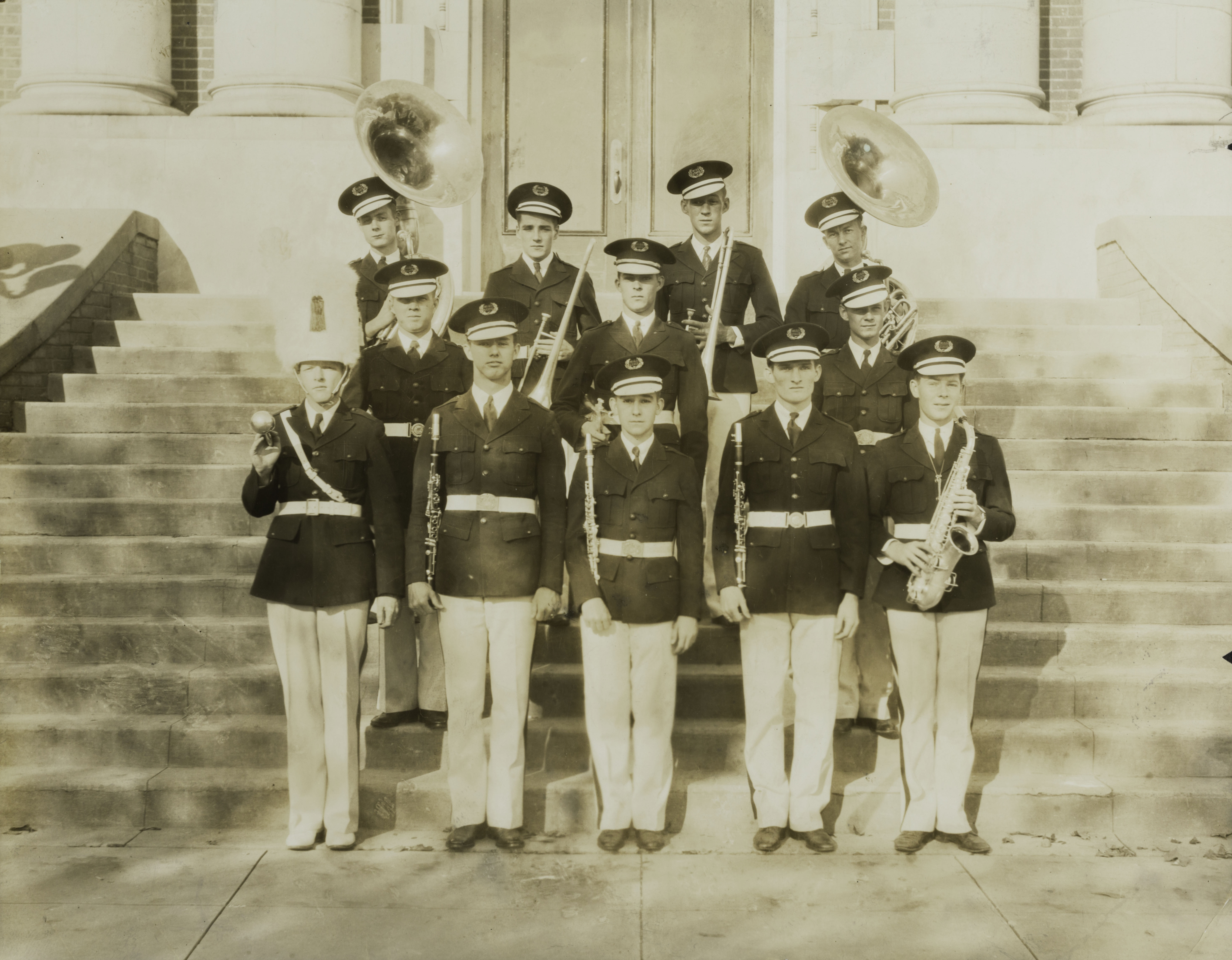 Gamma Theta Chapter Maroon Band Members Group Photograph, c. 1920s