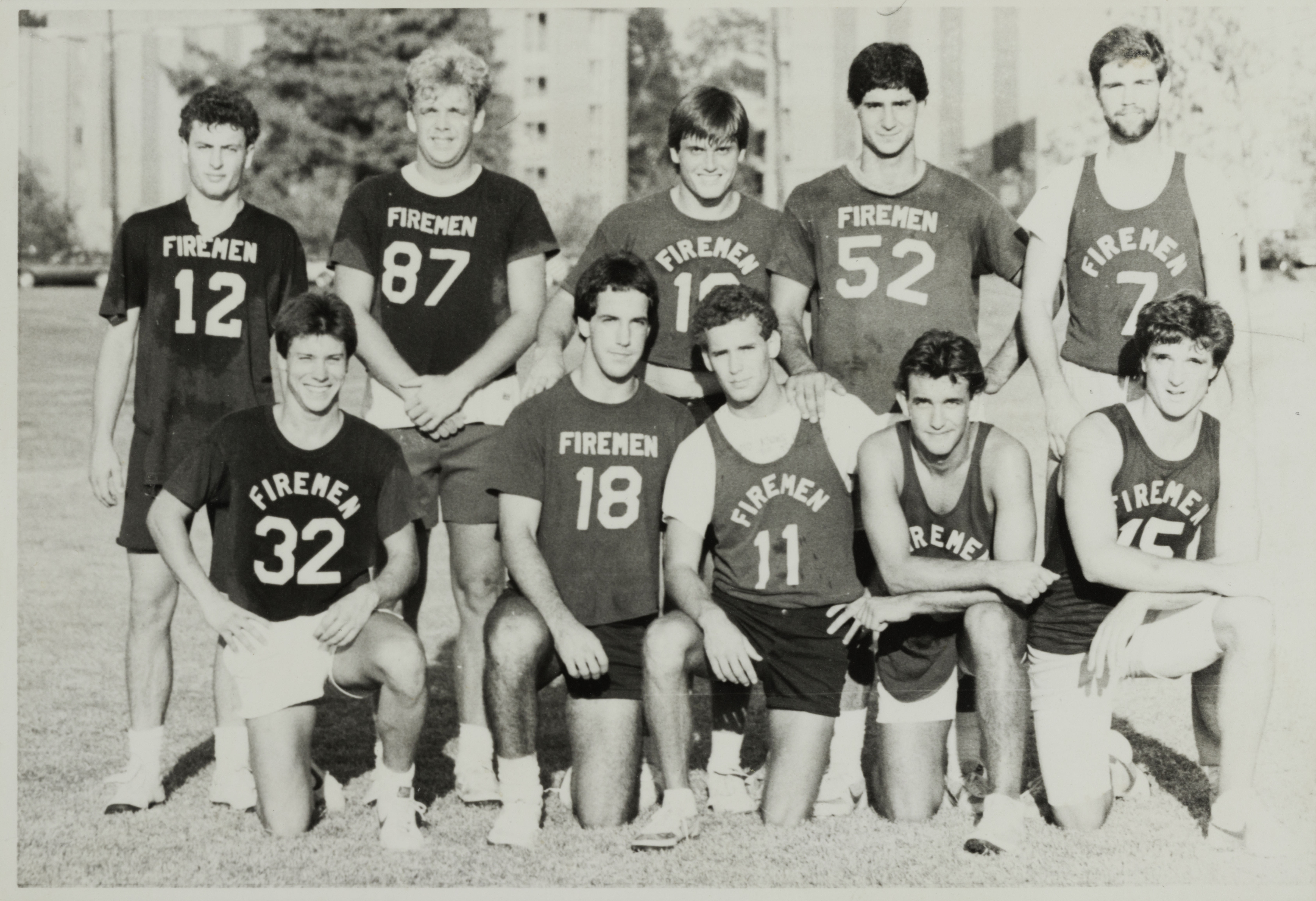 Firemen Basketball Team Group Photograph