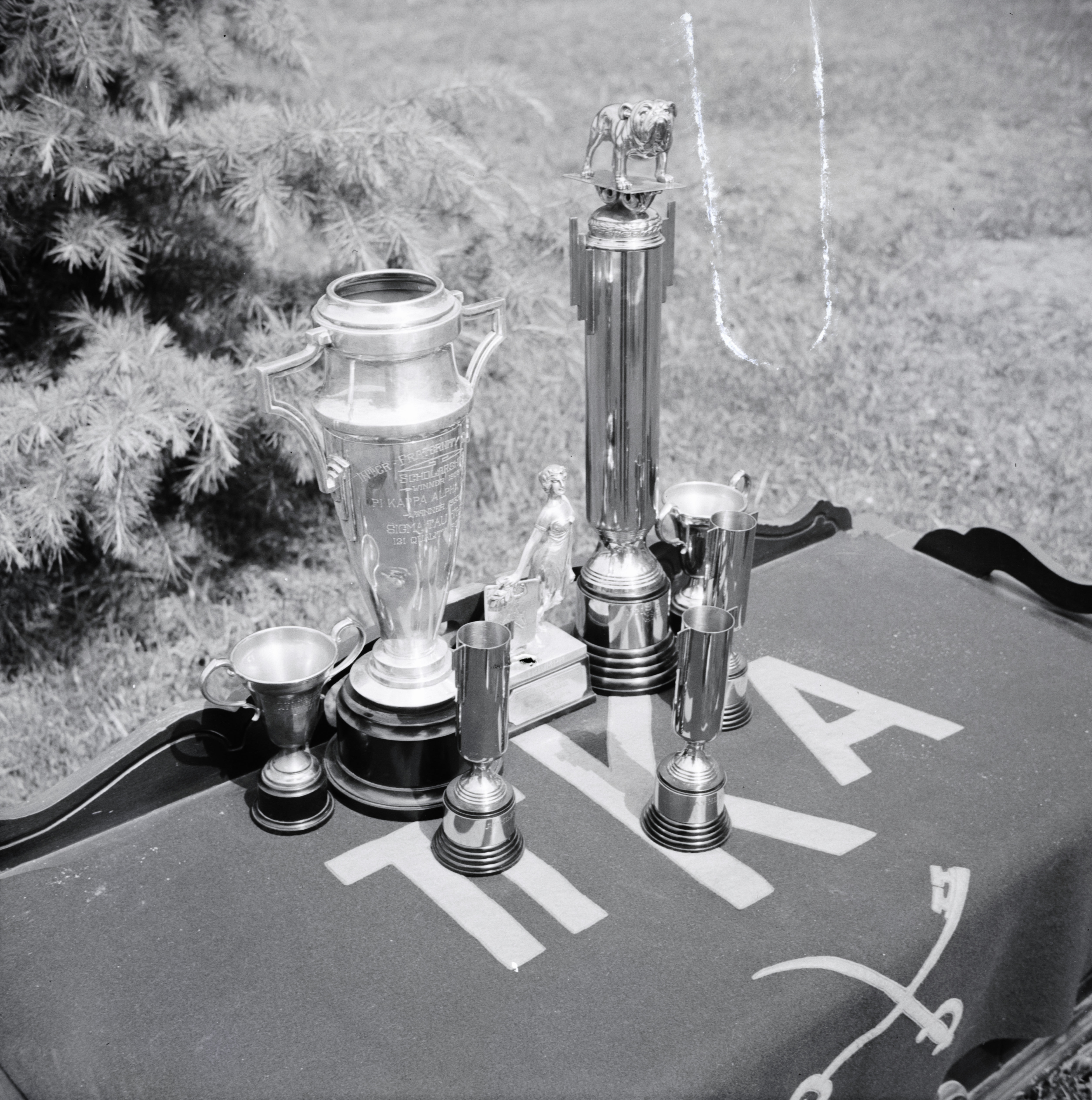 Gamma Theta Chapter Trophies Photograph 1, 1939