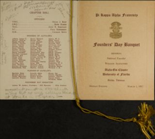 Founder's Day Banquet Program 1, March 1, 1937