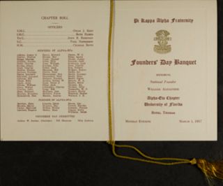 Founder's Day Banquet Program 2, March 1, 1937