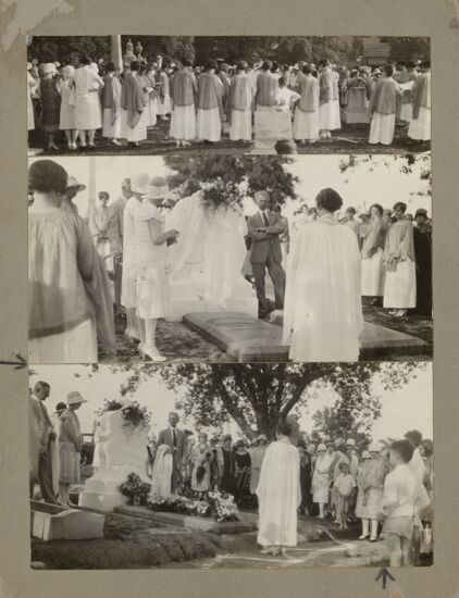 Dedication of Martha Hardaway Monument Photograph, 1927 (image)