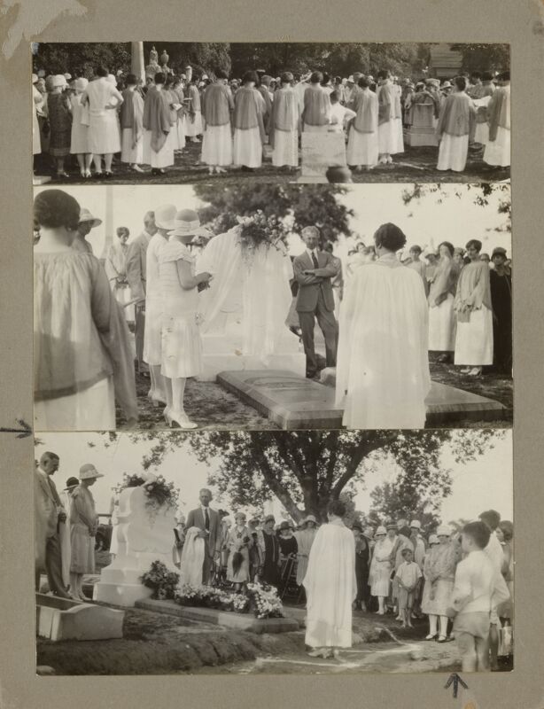 1927 Dedication of Martha Hardaway Monument Photograph Image