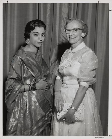 Firoza Ahmed and Louise Lane Moore at Convention Photograph, 1960 (image)