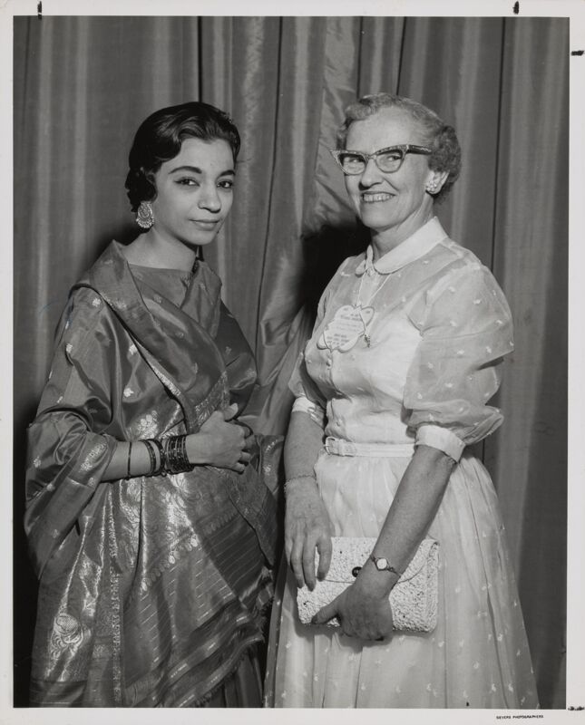 1960 Firoza Ahmed and Louise Lane Moore at Convention Photograph Image