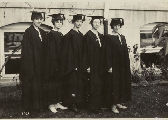 Iota Sigma Members at Graduation, 1917 (Image)