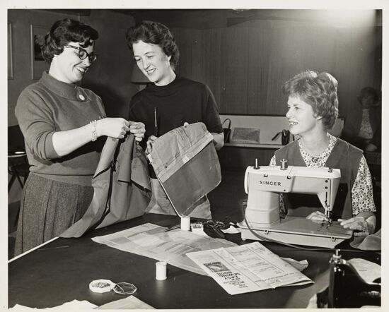 Lorain County Alumnae Sewing Clothing Photograph, 1964 (image)