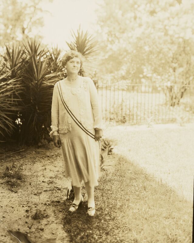 Janice Frederick McKenzie Wearing Sash Photograph 1 (Image)