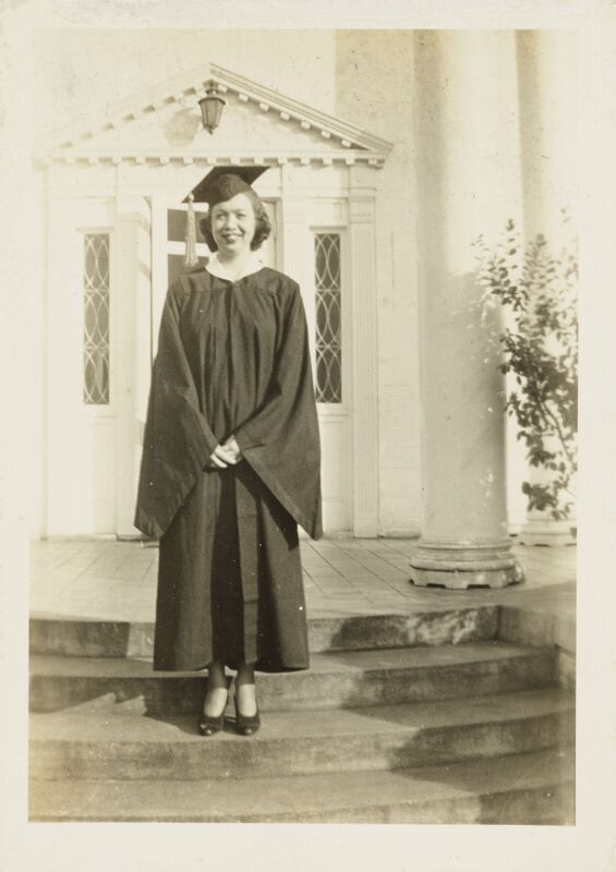 1938 Marjorie Neal Graduation Photograph Image