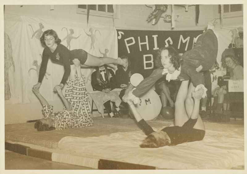 1940s Pi Chapter Variety Show Photograph Image