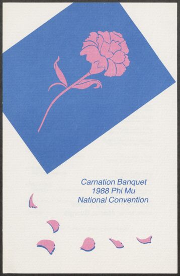 Carnation Banquet Program, July 4, 1988 (image)