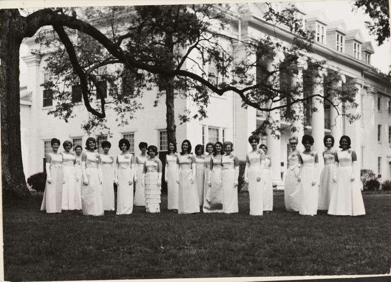 Kappa Delta Initiates with Founders Photograph, April 23, 1966 (Image)