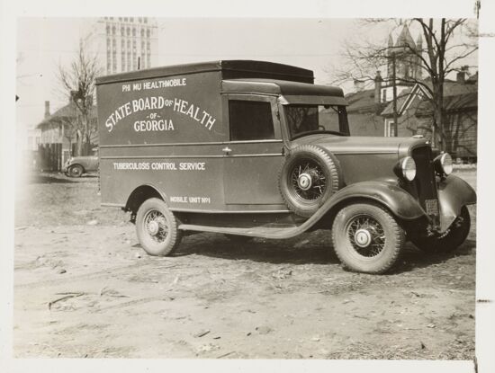 Phi Mu Healthmobile Photograph, circa 1934-1939 (image)