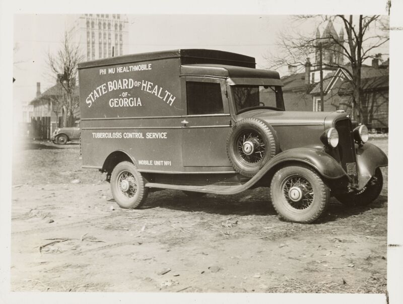 circa 1934-1939 Phi Mu Healthmobile Photograph Image