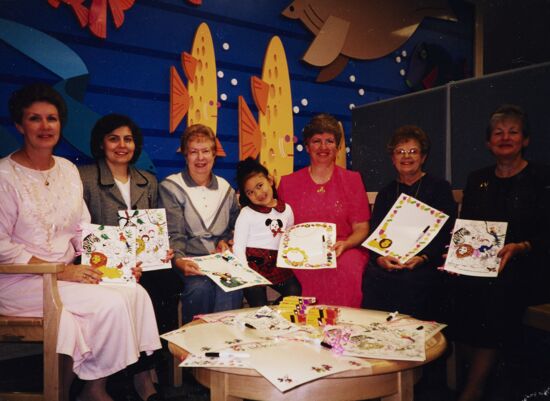 California Alumnae with Child at Children's Hospital in Los Angeles Photograph, 1998 (image)