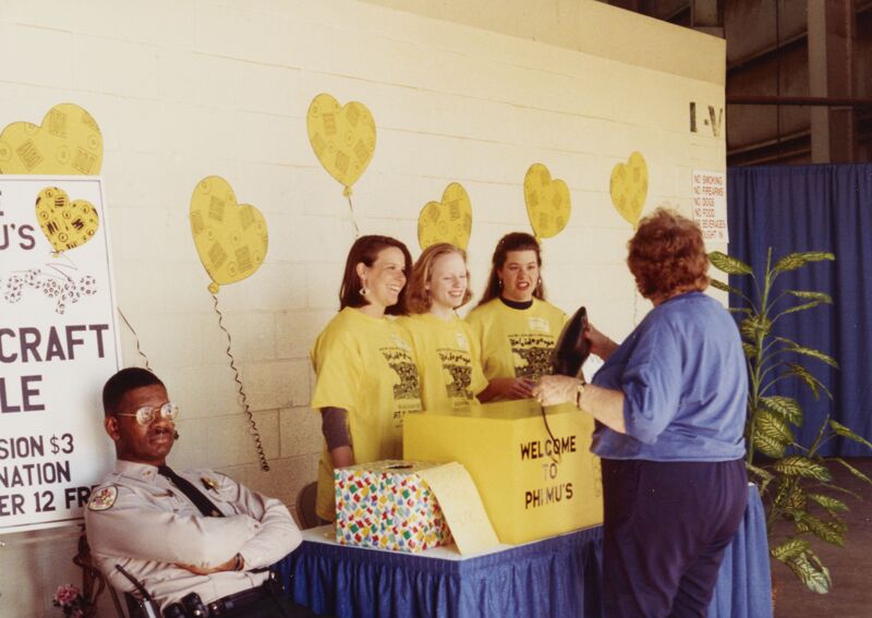 1994 Kappa Lambda Members at Arts & Crafts Sale Photograph Image