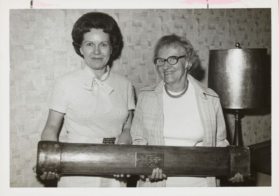 National and Foundation Presidents Receive Railing from S.S. Hope Photograph, 1974 (image)