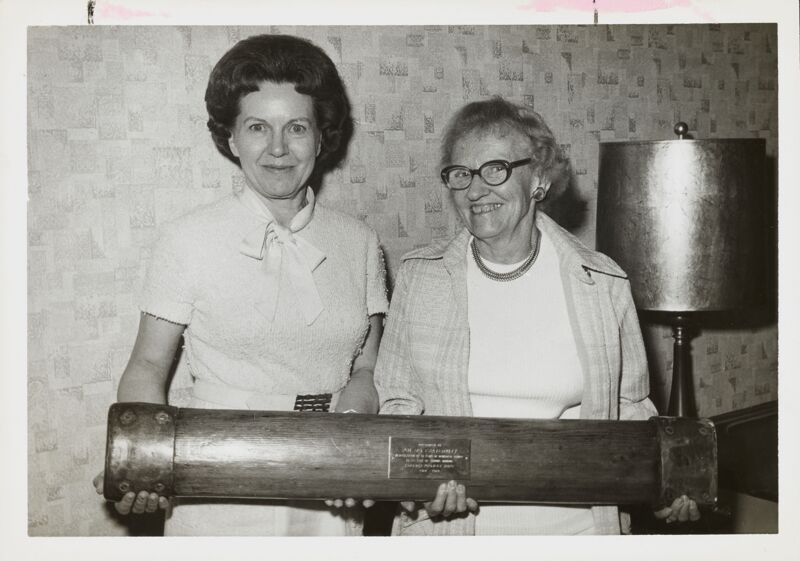 1974 National and Foundation Presidents Receive Railing from S.S. Hope Photograph Image