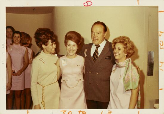Hood, Stephens, Hope, and Sudbury at Texas Tech Project HOPE Fundraiser Photograph, 1970 (image)