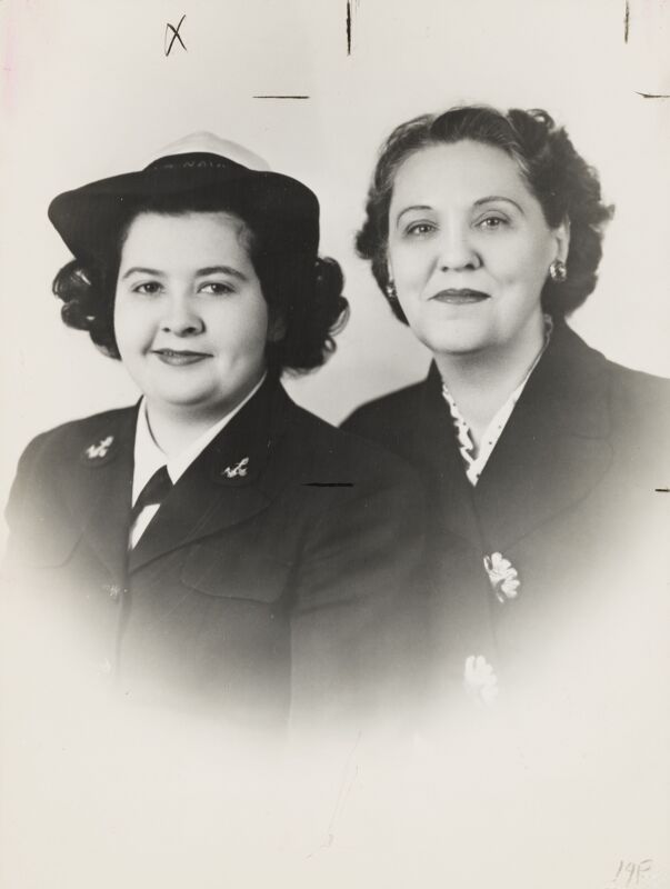 1940s Leta Derby Guthrie and Peggy Guthrie Photograph Image