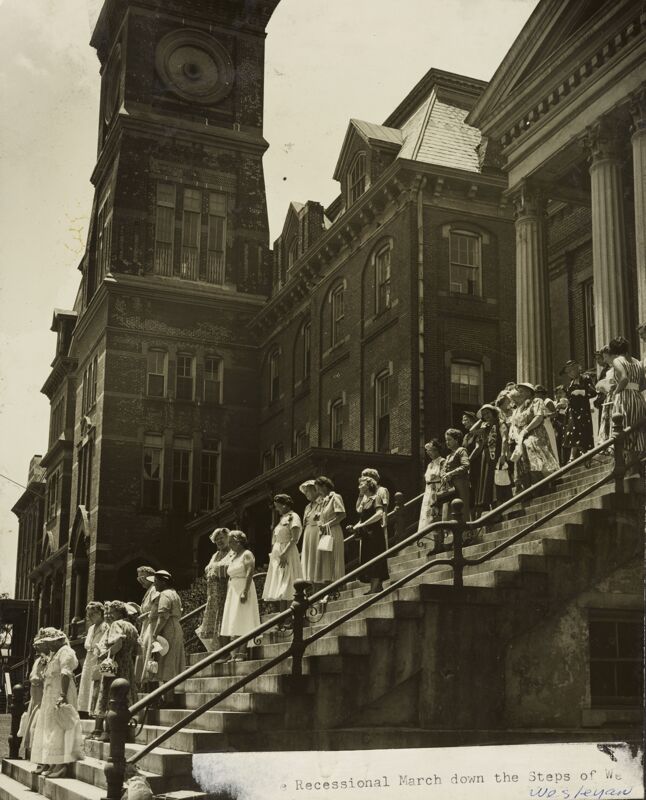 1952 Convention Recessional March at Wesleyan College Chapel Photograph Image