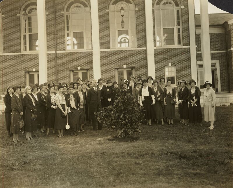 Magnolia Tree Planting Ceremony at Wesleyan College Photograph Image