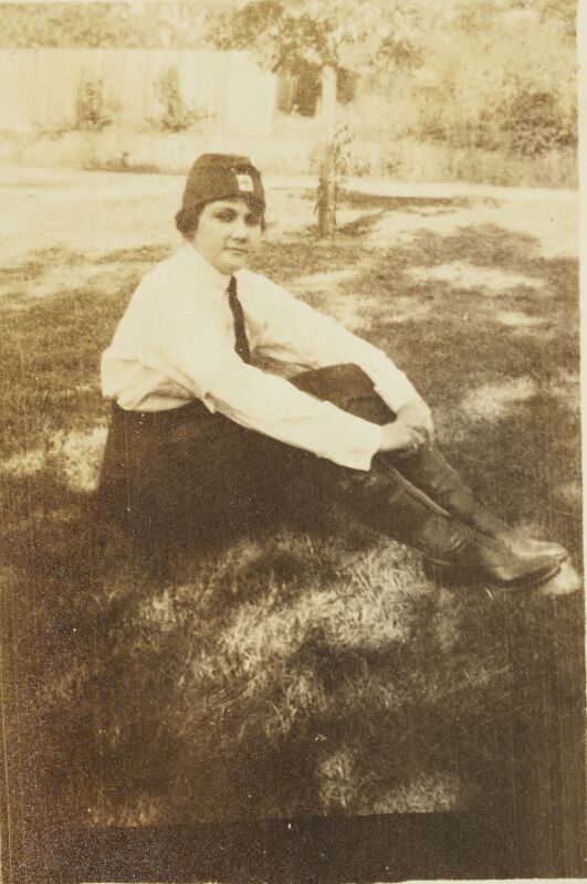 Jennie Crowell in Red Cross Uniform Photograph, 1918 (Image)