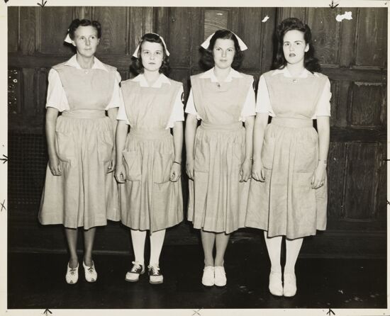 Four Phi Mu Nurses Photograph, c. 1940s (image)