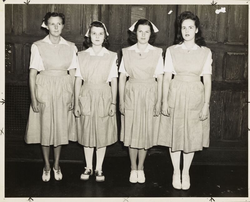 c. 1940s Four Phi Mu Nurses Photograph Image