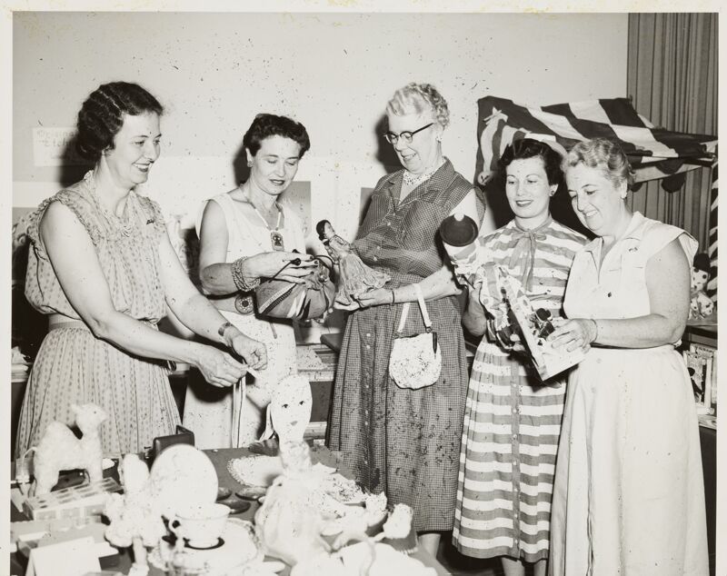 Five Women in Carnation Shop Photograph, 1954 (Image)