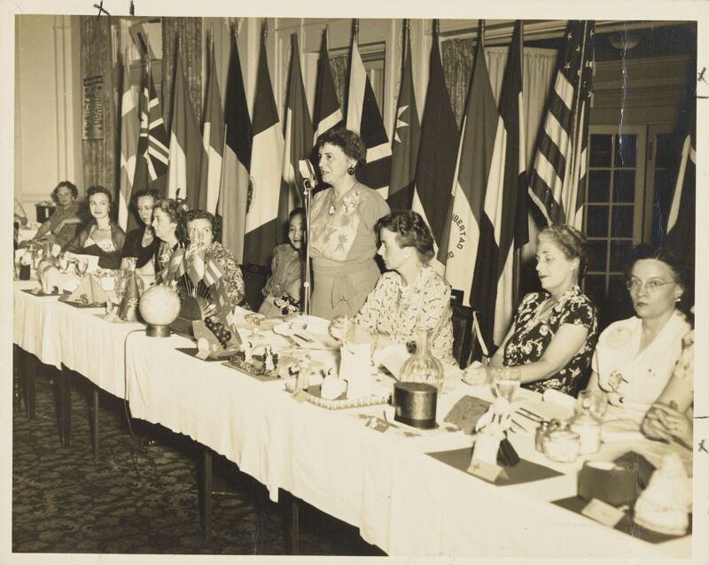 Head Table at Social Service Dinner Photograph, 1950 (Image)