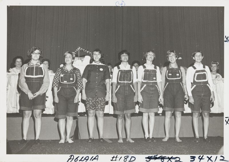 1968 Alpha Epsilon Member Skit at Convention Photograph Image