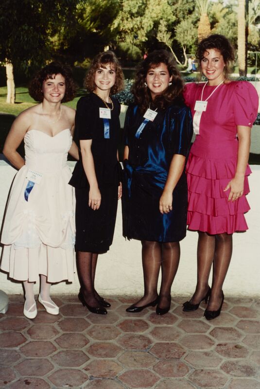 Formal Group of Four at Scottsdale Convention Photograph, 1990 (Image)