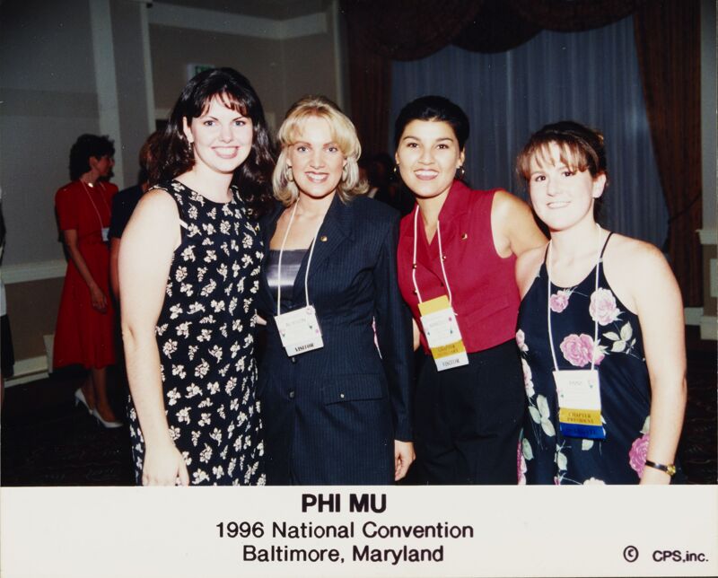 Group of Four at Baltimore Convention Photograph, 1996 (Image)
