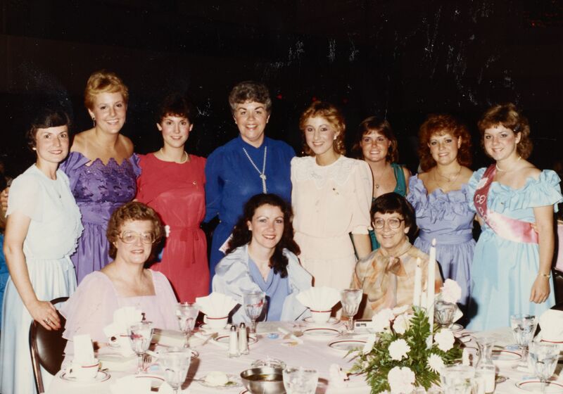 1984 Carnation Banquet Group Photograph Image