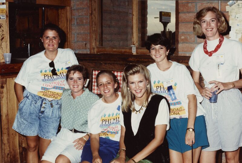 1990 Casual Group of Six at Scottsdale Convention Photograph Image