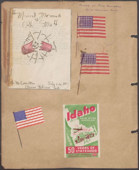 Marion Phillips Convention Scrapbook, Page 10 (Image)