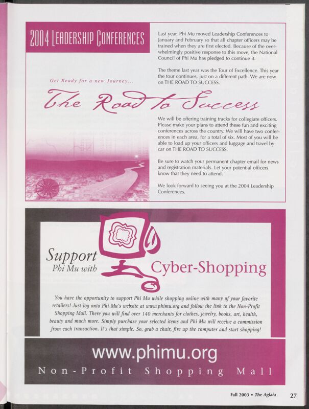 Support Phi Mu with Cyber-Shopping Image